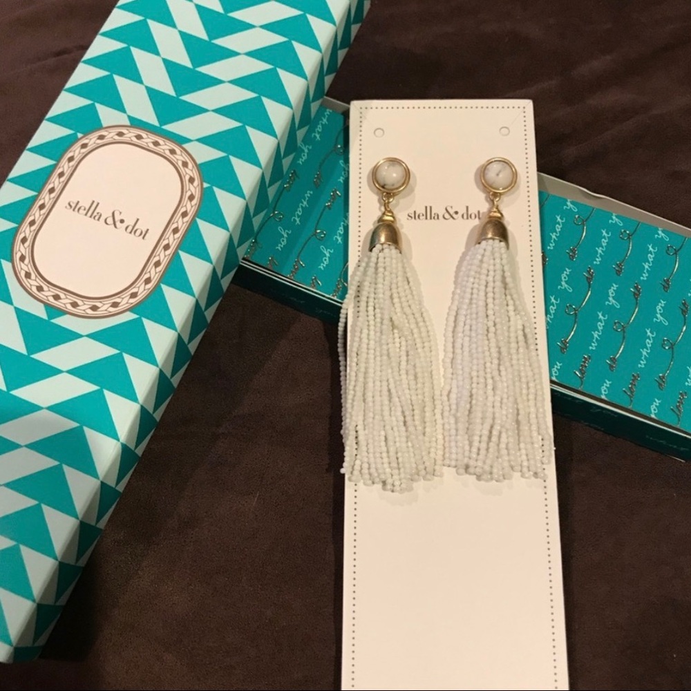 Stella & Dot Gita Tassel earrings